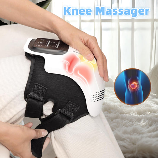 Intelligent Electric Knee Massager with Heat & Infrared Therapy – Rechargeable Pain Relief, Vibration & Kneading for Home Use